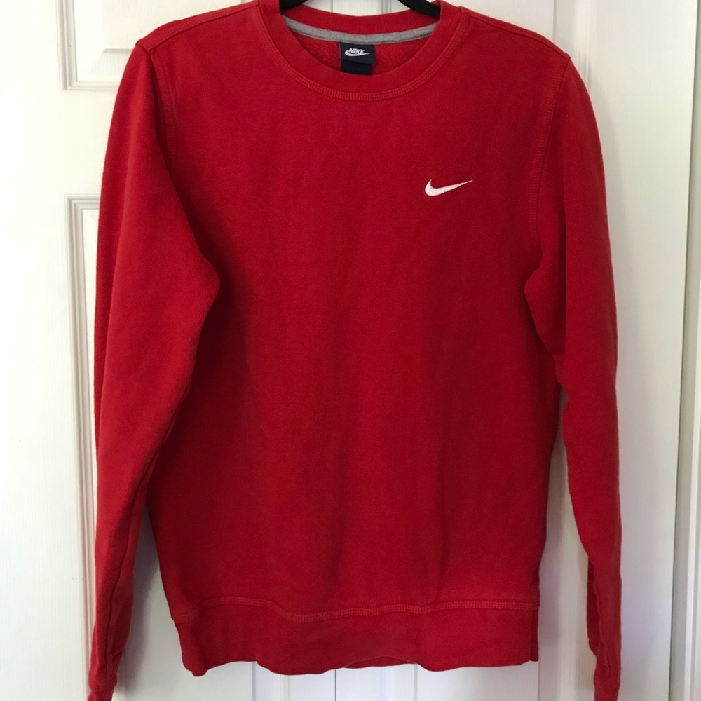 Nike Red Crew Sweatshirt